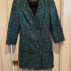 Zara Multicolor Tweed Blazer